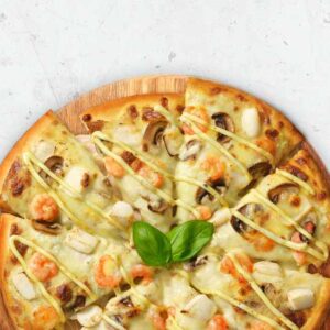 Pizza Gấp Đôi Nhận Phụ Hải Sản Xốt Pesto